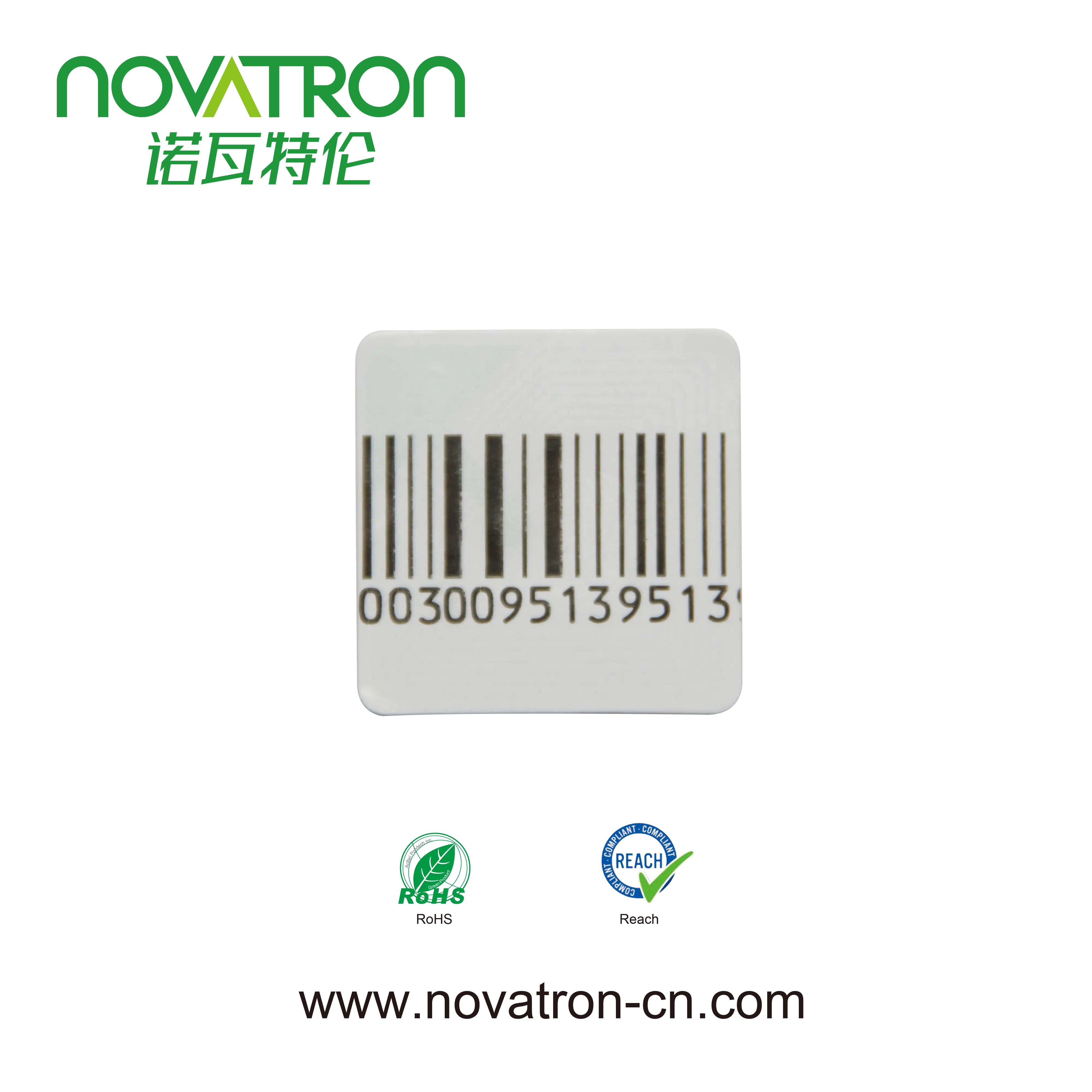 RF Square black barcode label(30X30mm)